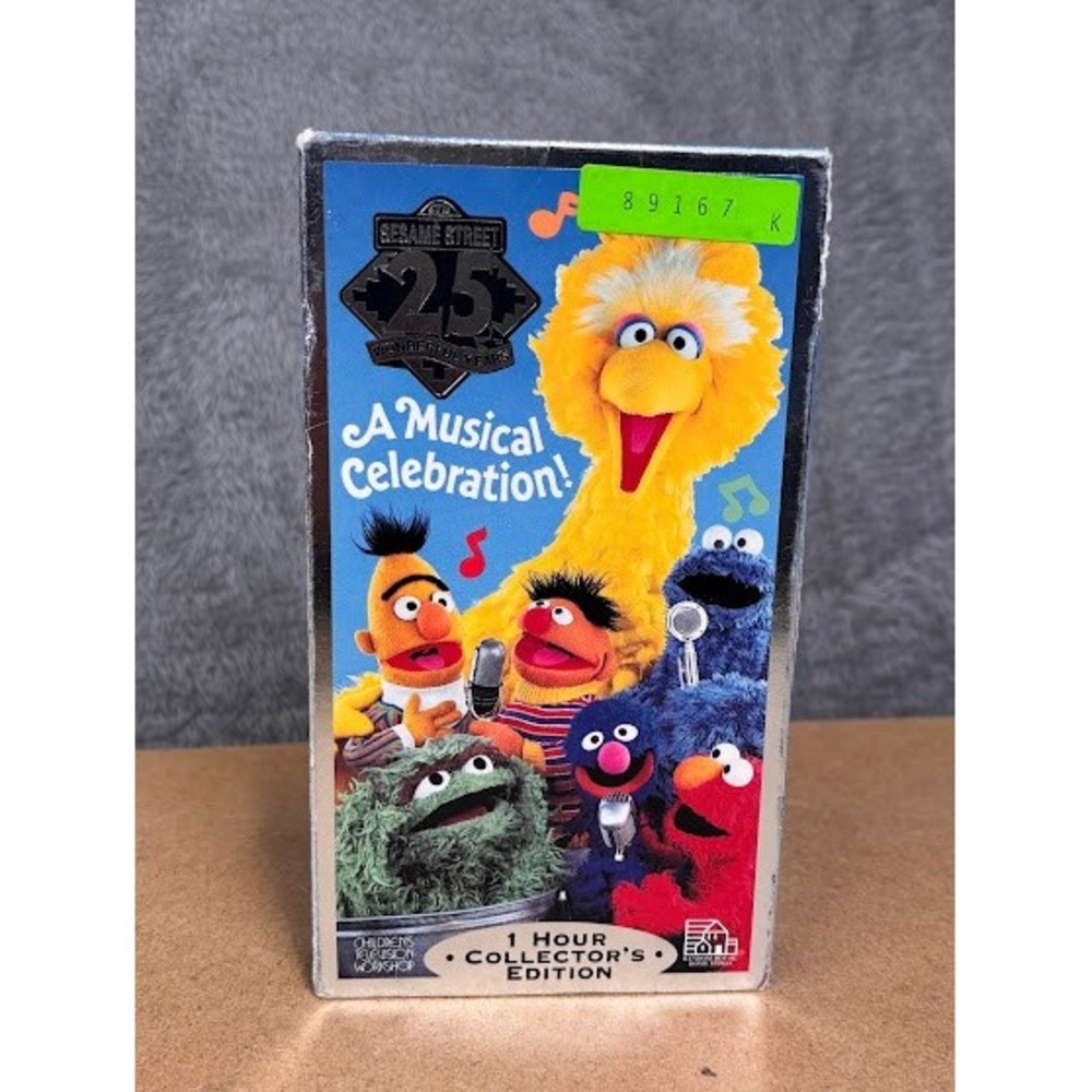 Sesame Street‎ 25th Birthday A Musical Celebration VHS 1993 Collector Edition